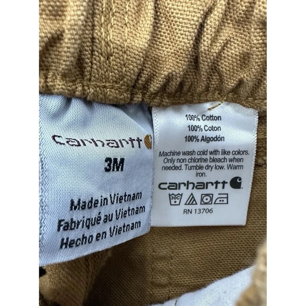 Carhartt Duck Canvas Pants Baby Toddler Size 3M